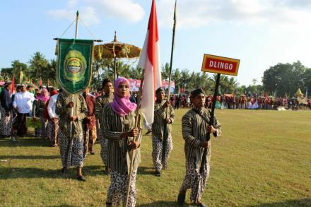 Desa Dlingo Ikuti Upacara Hari Jadi Kab. Bantul Ke 186