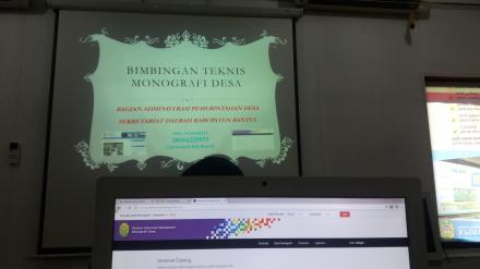 STAF DESA DLINGO MENGIKUTI BIMTEK PENYUSUNAN MONOGRAFI DESA