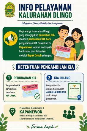 INFORMASI SEPUTAR KIA DI KALURAHAN DLINGO