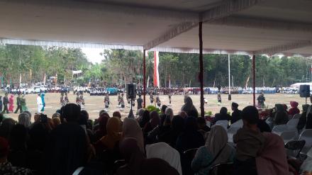 KALURAHAN DLINGO IKUTI UPACARA PERINGATAN HUT KE-81 KEMERDEKAAN RI 