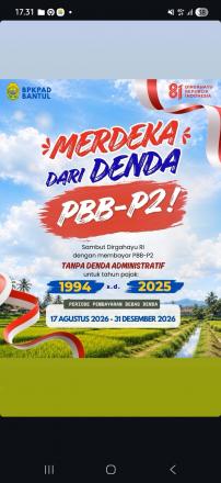BPKPAD GELAR BEBAS DENDA ADMINISTRATIF TAHUN PAJAK 1994-2025 UNTUK SEMUA WARGA KALURAHAN DLINGO